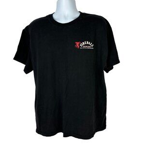Fireball Cinnamon Whisky Graphic Black T-Shirt XL Alstyle 100% Cotton Unisex